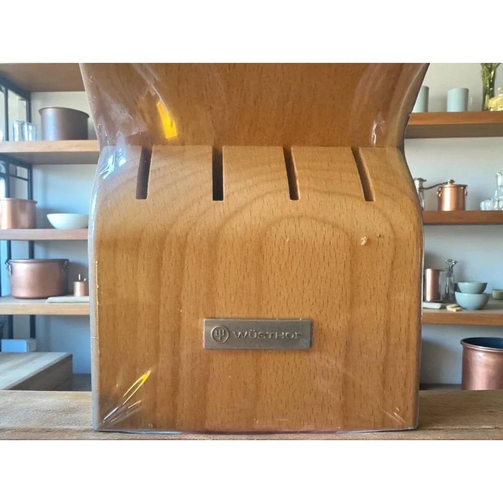 Wusthof Classic Natural Beechwood 15 SLOT KNIFE STORAGE BLOCK Factory Sealed!